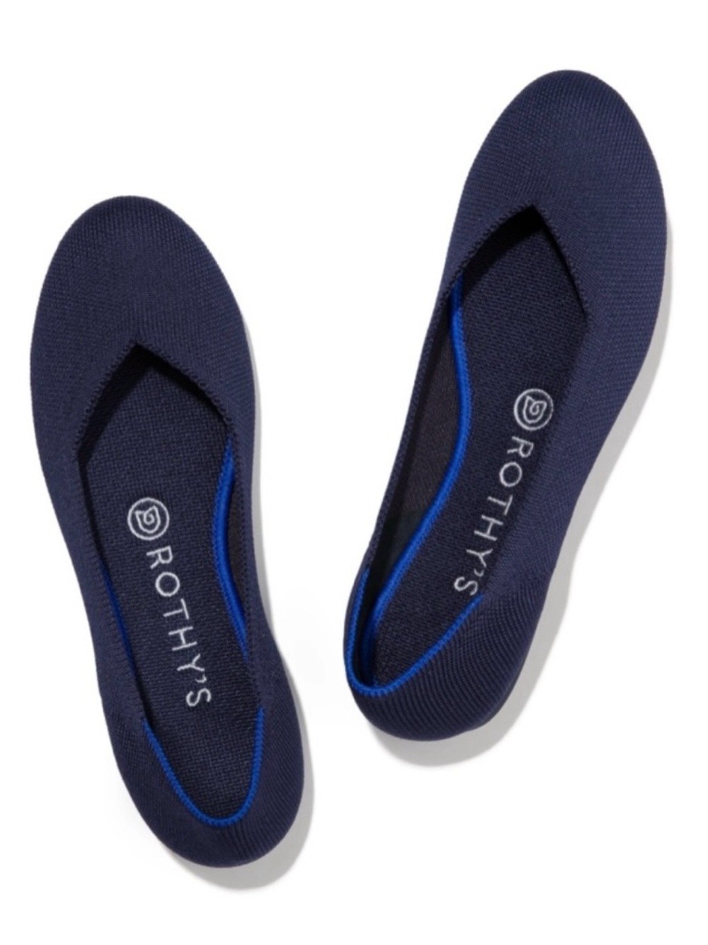Rothy's The Flat Maritime Navy Round Toe Flats Size 8